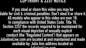 Majestic Milf Julia Ann & Is Finger Fucked By Nicki Hunter!